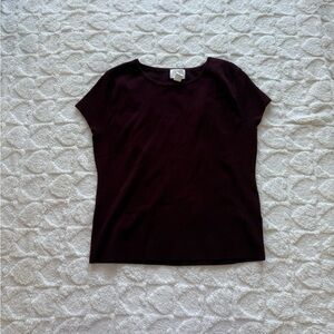 H&M Dark Purple Short Sleeve Top